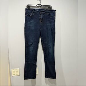 Ag Adriano Goldschmied Blue high rise slim Straight Leg Jeans